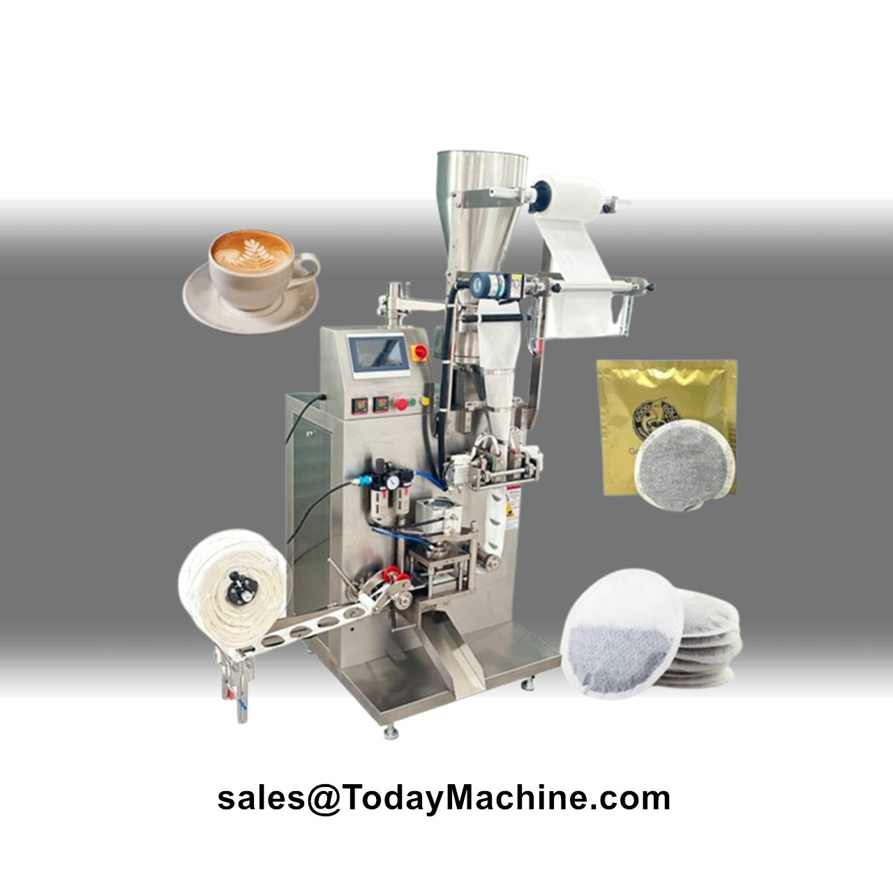 Coffee And Tea Filter - Automatische filterpapier theezakjes ronde koffiepod poeder