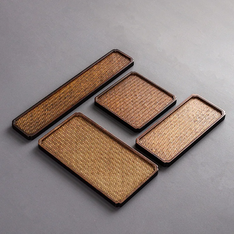 Bamboo Tea Tray - Bamboe theeblad, droogthee-tafeltje, kleine theepot houder,