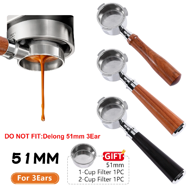 Coffee And Tea Filter - Koffie Bodemloze Filterhouder 51mm Voor Homix
