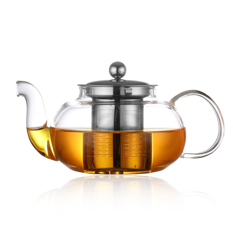 Coffee Tea And Sugar Canister Set - 600/800 ml Hittebestendige Glazen Theepot Bloem