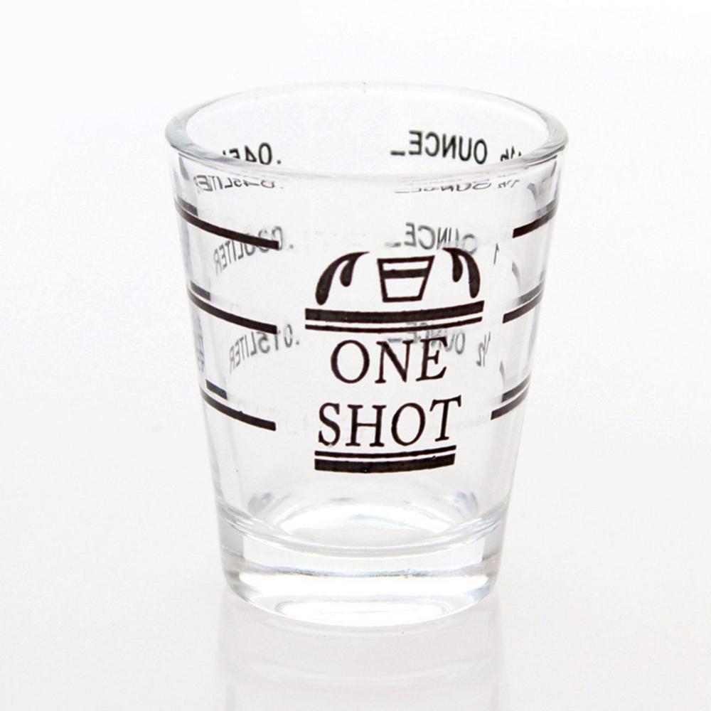 Coffee Bean Scale - Espresso met schaalverdelers, hittebestendige jigger, shotglaasje,