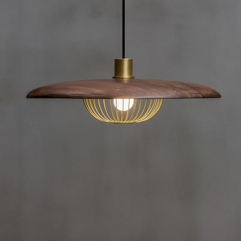 Switching Coffee To Tea - Imitatie houten ronde hanglamp gepersonaliseerde bar