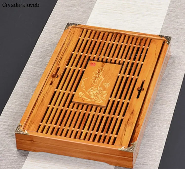 Bamboo Tea Tray - Theeservies, Bamboe Theeblad, Melamine Thee Tafel