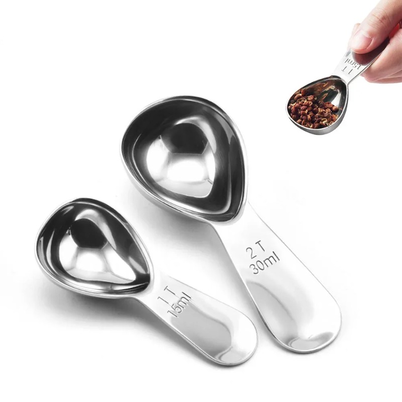 Coffee Tea And Sugar Set - Roestvrijstalen koffielepels Koffie maatschep met gegradueerde
