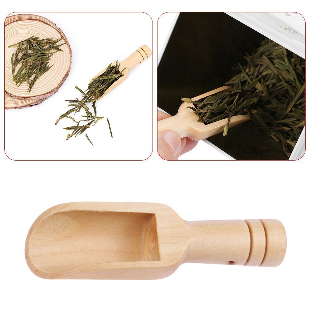 Coffee Tea Uses - Draagbare houten mini-lepels met houten handvat,
