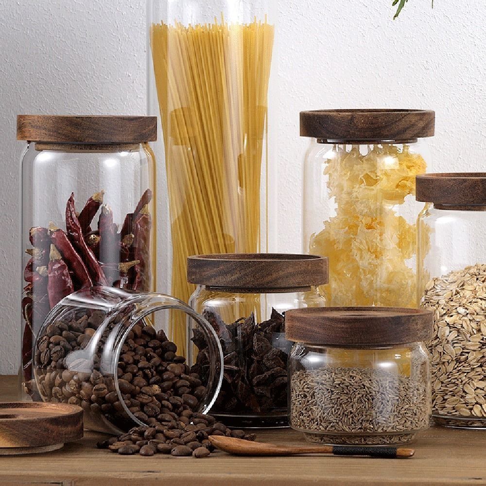 Multifunctionele glazen voorra - Coffee Tea And Sugar Canister Set recensie en prijs