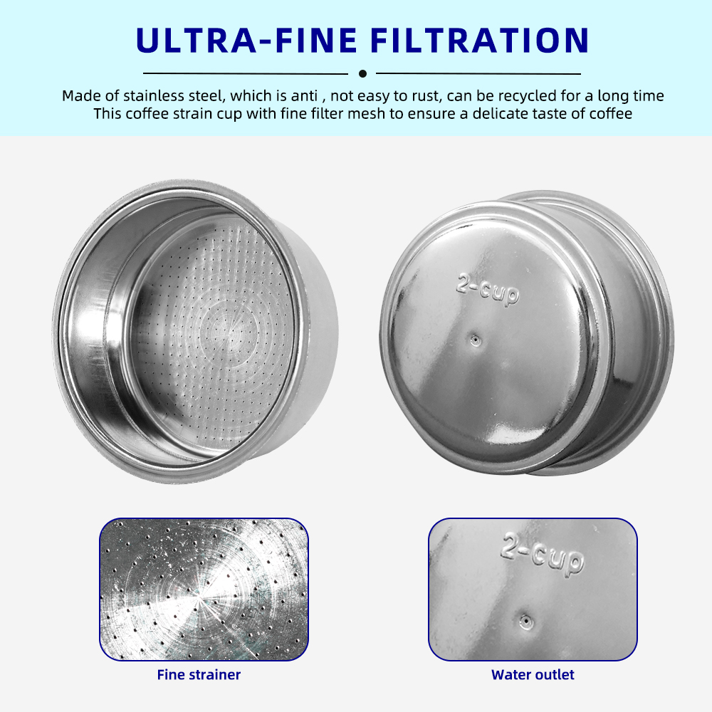 Onder druk dubbellaags 51 mm r - Coffee And Tea Filter recensie en prijs
