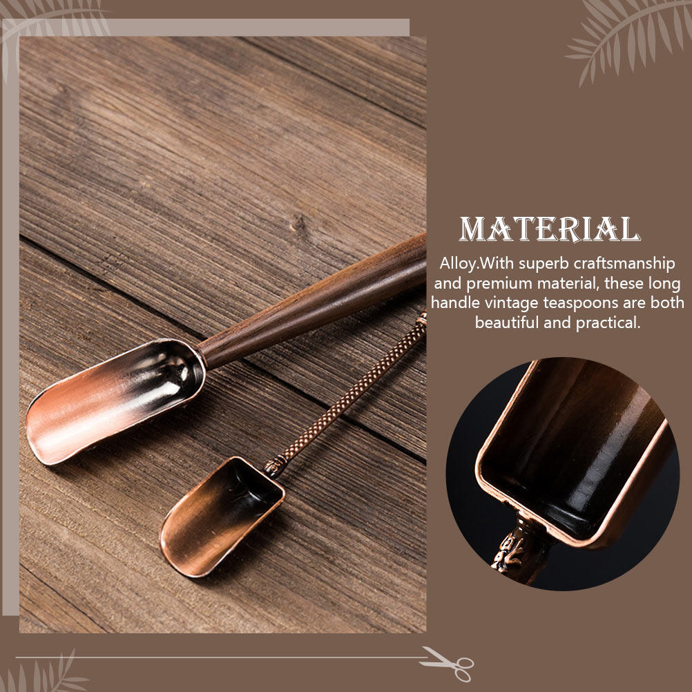 Vintage houten theelepel met l - Coffee Tea Leaf recensie en prijs