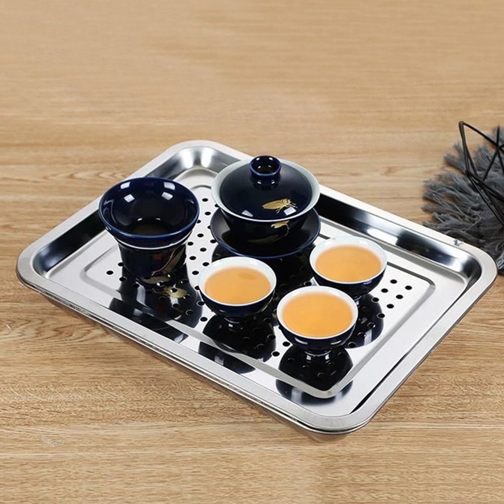 Nieuw roestvrijstalen theeblad - Bamboo Tea Tray recensie en prijs