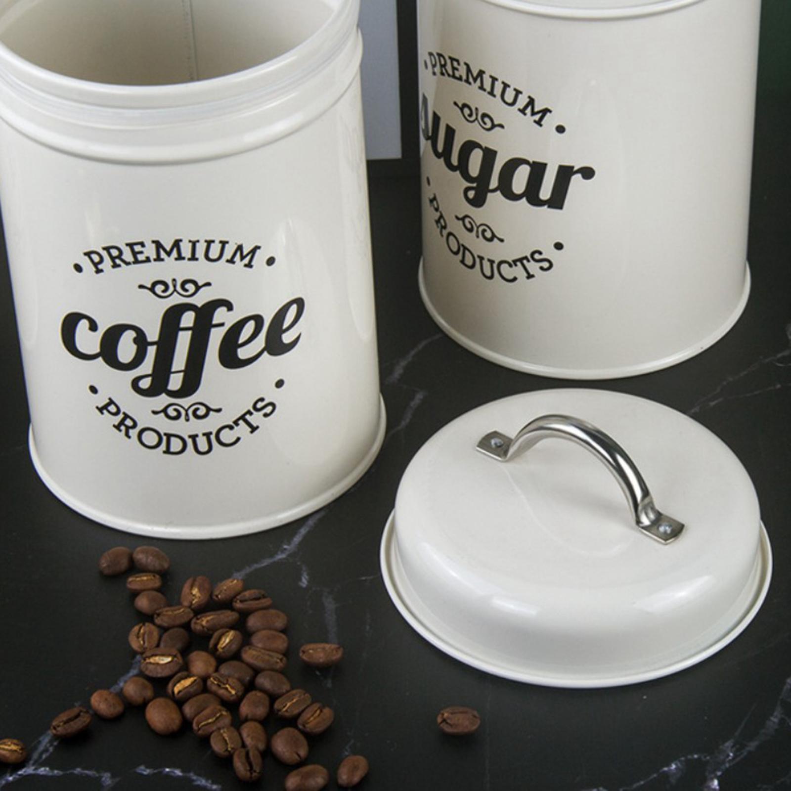 Metalen voorraadbusjes voor ke - Coffee Tea And Sugar Canister Set recensie en prijs