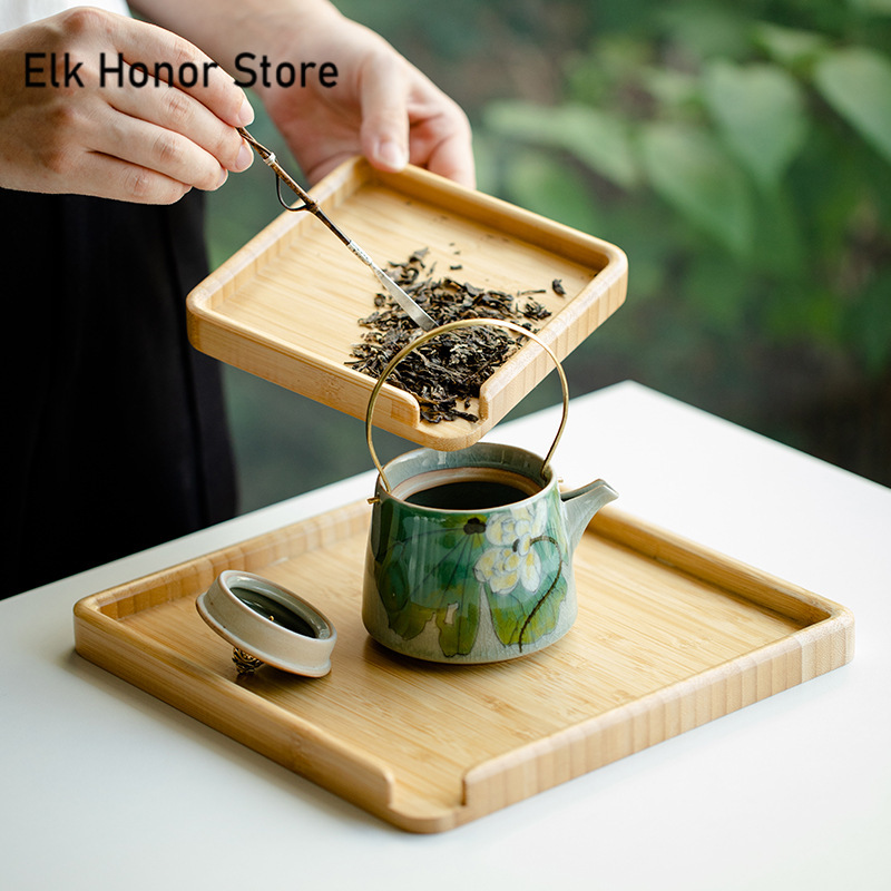 Chinese Bamboe Voedselbak Puer - Bamboo Tea Tray recensie en prijs
