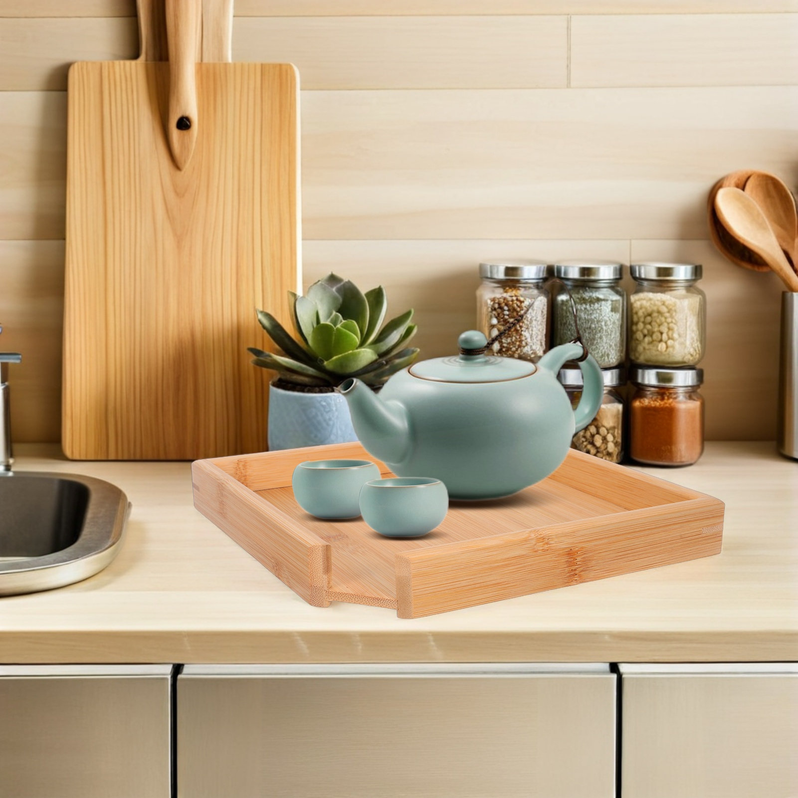 Ecologisch verantwoorde bamboe - Bamboo Tea Tray recensie en prijs