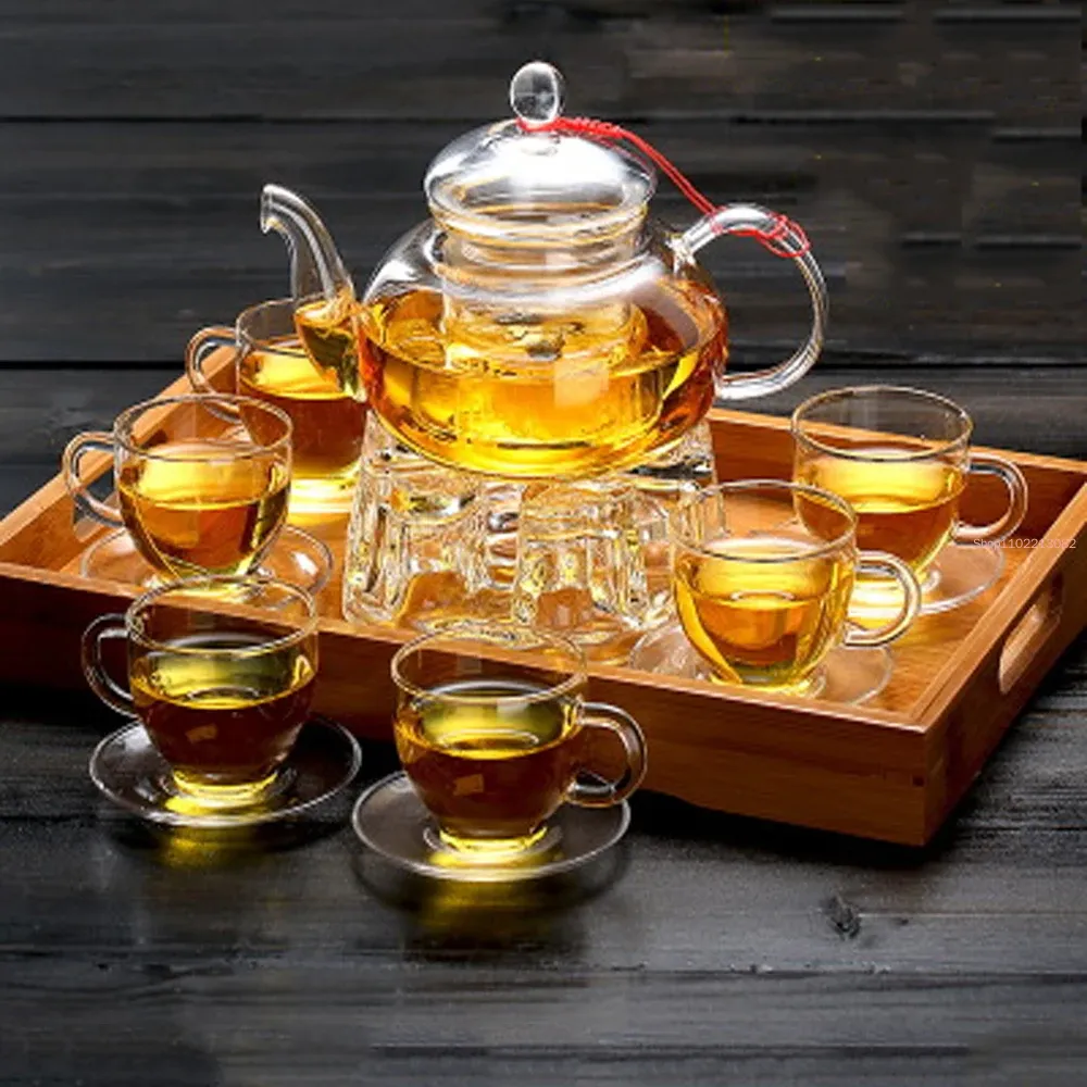 Elegant glazen theeservies Bor - Bamboo Tea Tray recensie en prijs