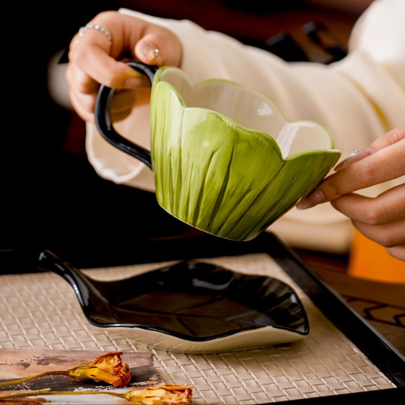 Onregelmatige handgeschilderde - Coffee Tea Leaf recensie en prijs