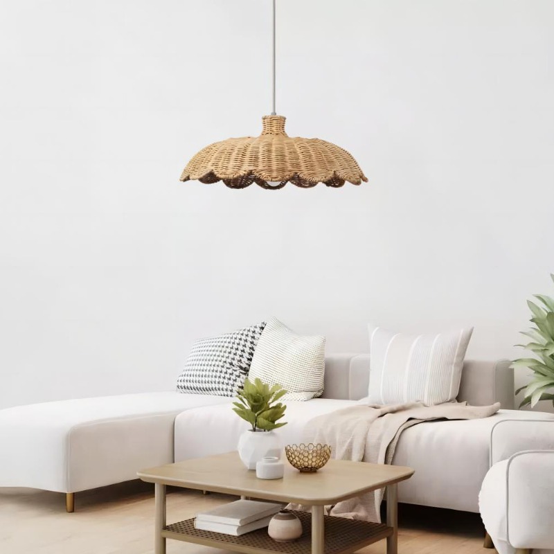 Handgemaakte geweven hanglamp  - Switching Coffee To Tea recensie en prijs