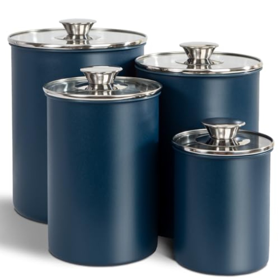 RVS voedsel bewaardozen set va - Coffee Tea And Sugar Canister Set recensie en prijs