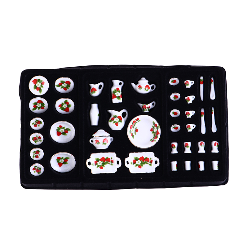 1 Set 1:12 Miniatuur Poppenhui - Coffee Tea And Sugar Set recensie en prijs