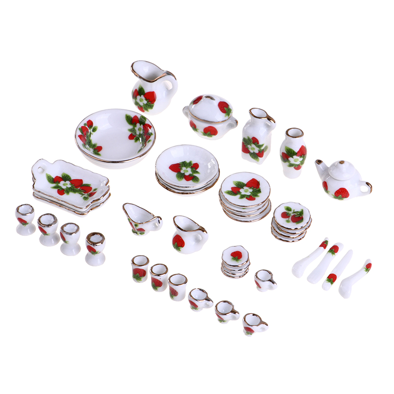 1 Set 1:12 Miniatuur Poppenhui - Coffee Tea And Sugar Set recensie en prijs