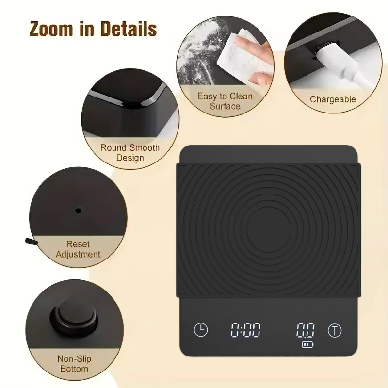 Basic 3 Black Mirror Pour Over - Coffee Bean Scale recensie en prijs