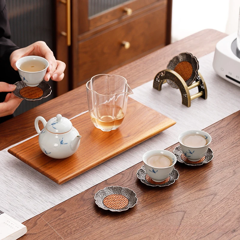 Chinese Antiek Zilver Legering - Bamboo Tea Tray recensie en prijs