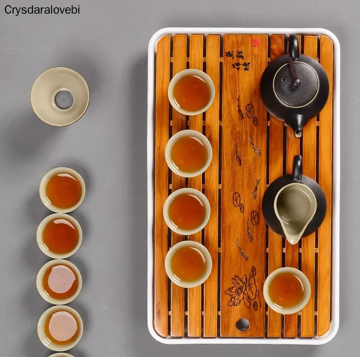 Theeservies, Bamboe Theeblad,  - Bamboo Tea Tray recensie en prijs
