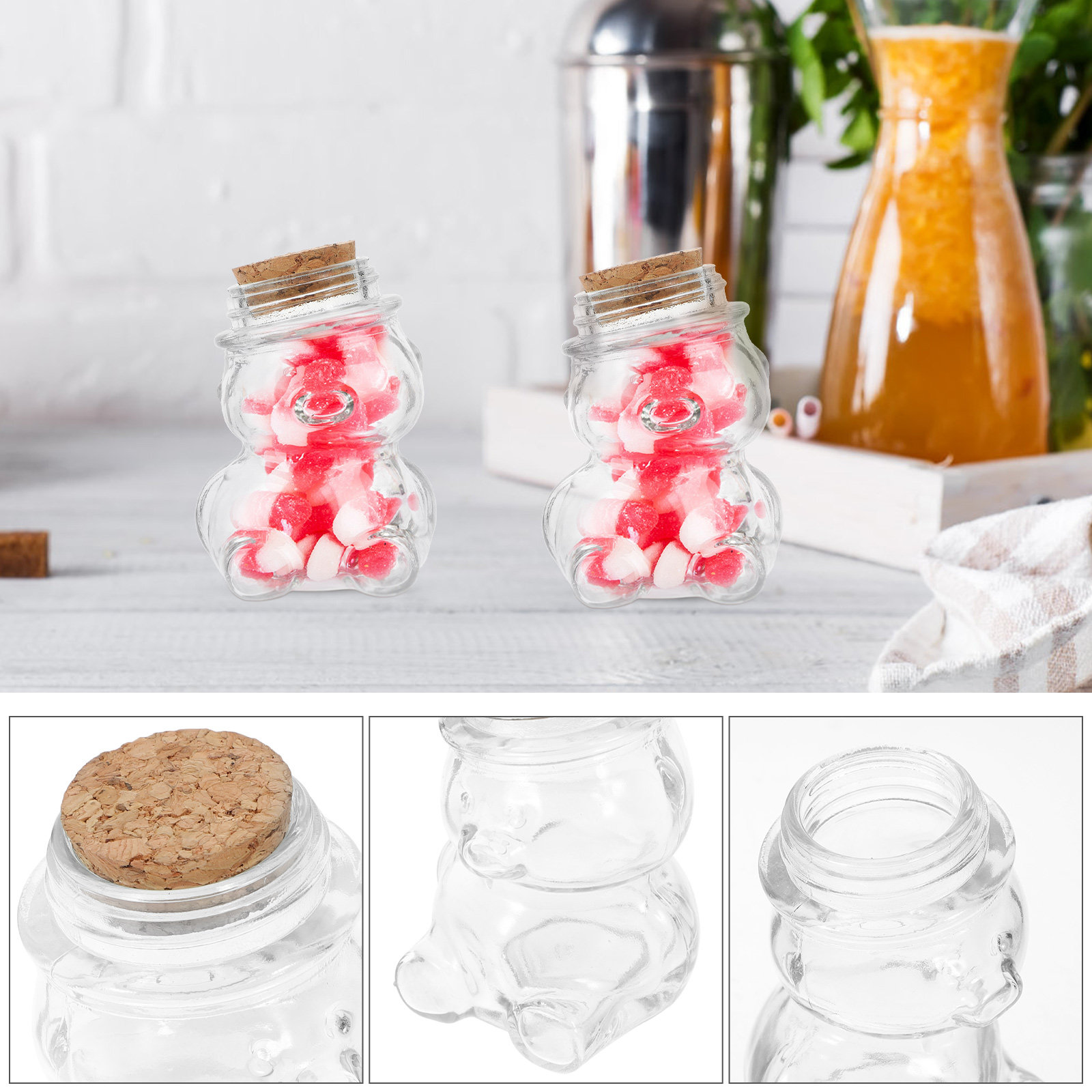 4-delige glazen snoepkruikense - Coffee Tea And Sugar Set recensie en prijs