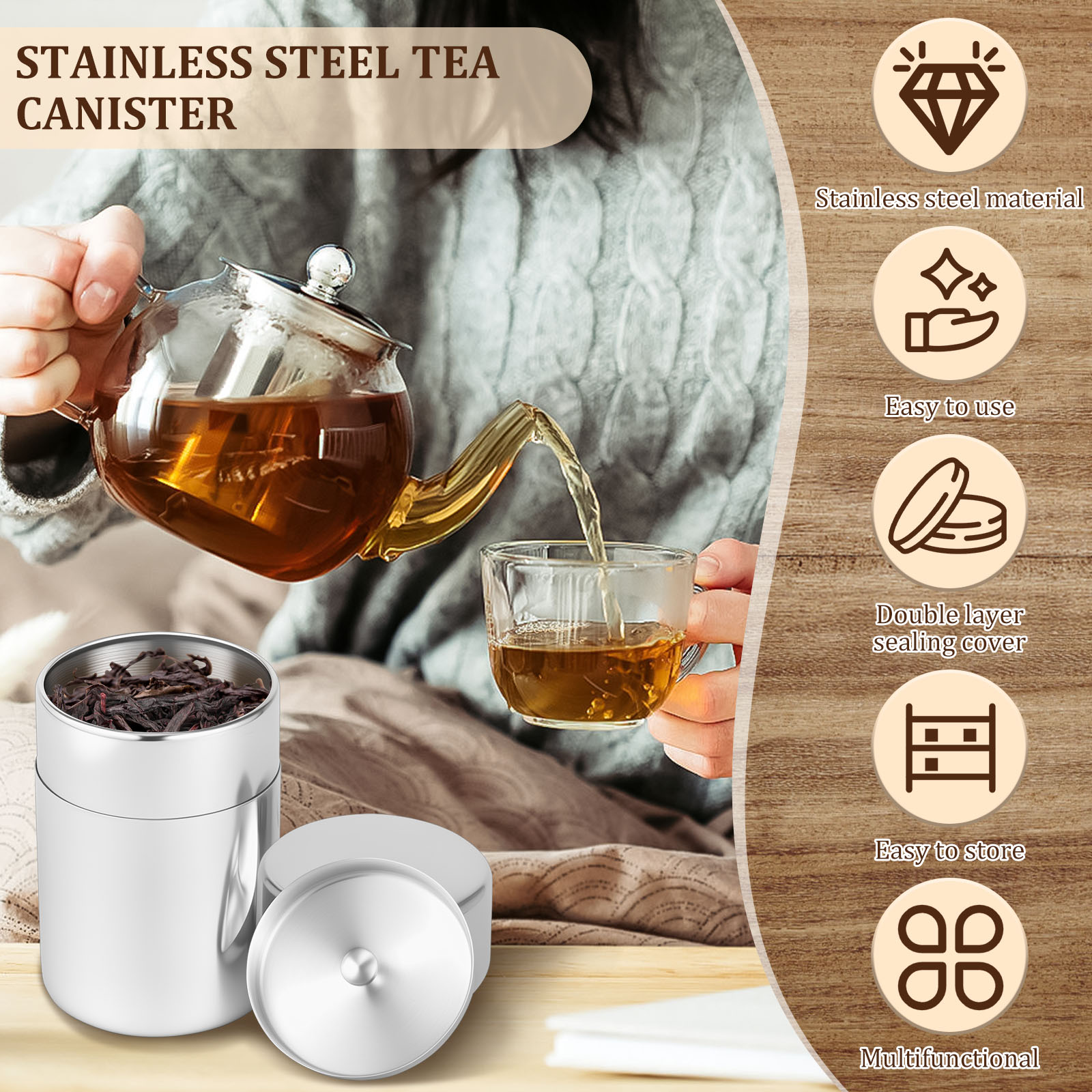 Roestvrijstalen theebladblikke - Coffee Tea Leaf recensie en prijs