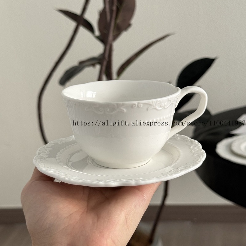 Franse lichte luxe reliëf bloe - Coffee Tea And Sugar Set recensie en prijs