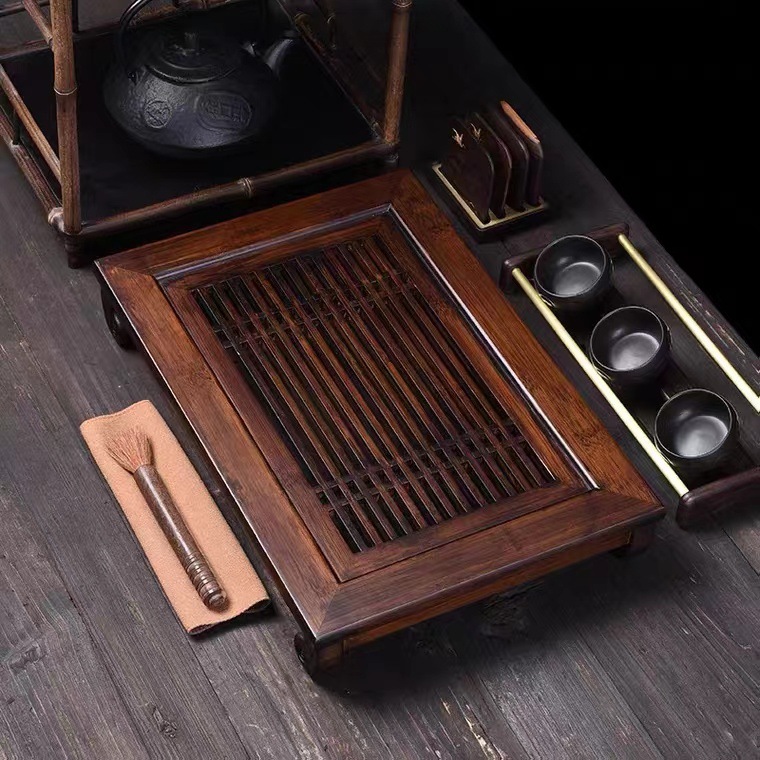 Houten theeservies met waterop - Bamboo Tea Tray recensie en prijs