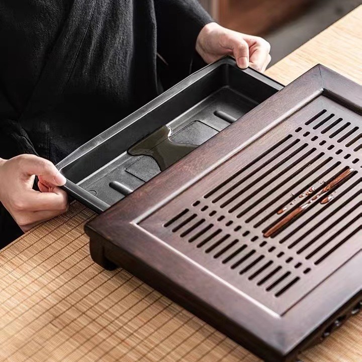 Houten theeservies met waterop - Bamboo Tea Tray recensie en prijs