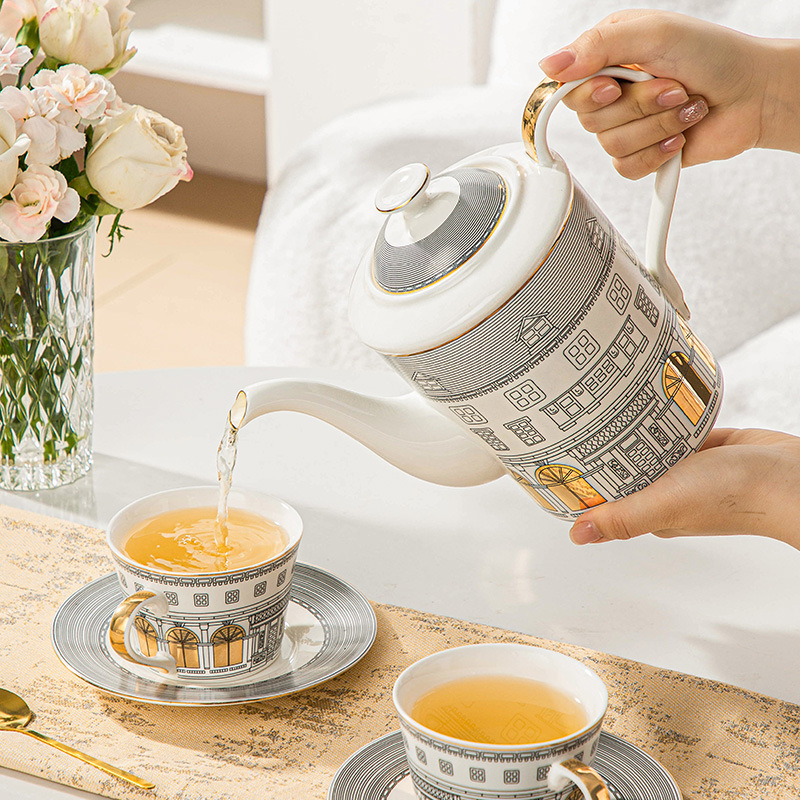 Architecturale kop en schotel  - Coffee Tea And Sugar Set recensie en prijs
