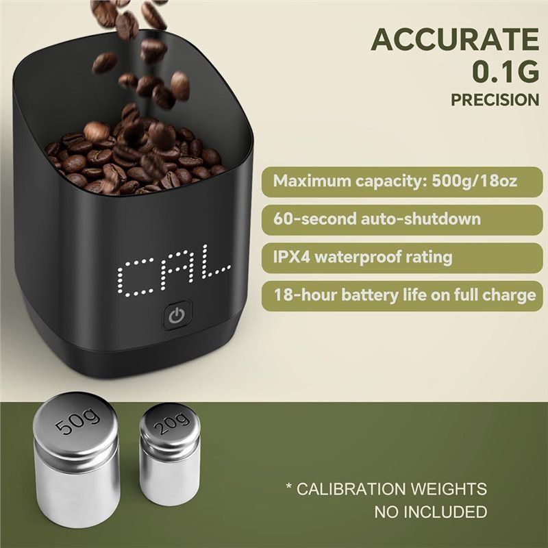 Hoge precisie voor espresso ko - Coffee Bean Scale recensie en prijs
