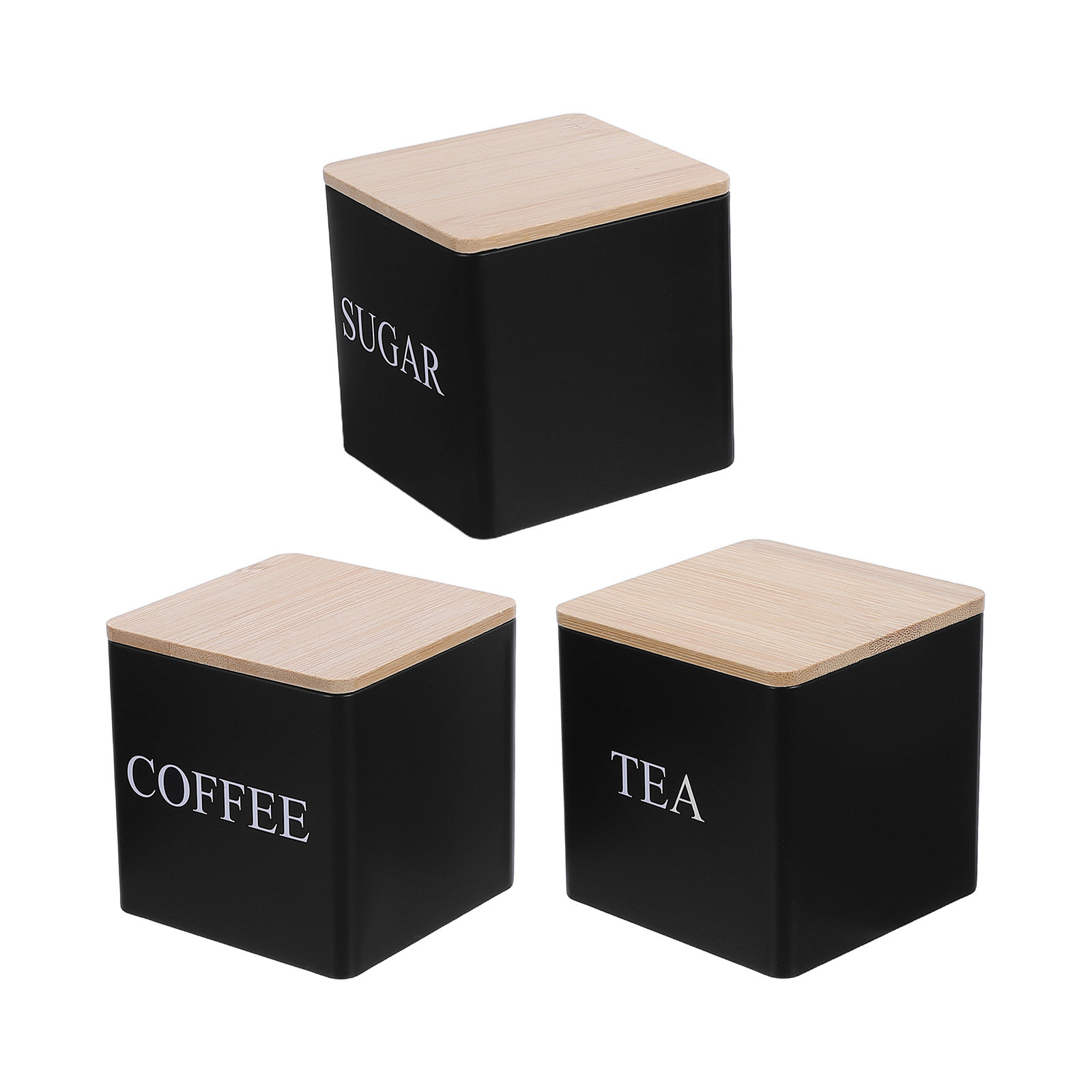 3-delige metalen thee-, koffie - Coffee Tea And Sugar Canister Set recensie en prijs