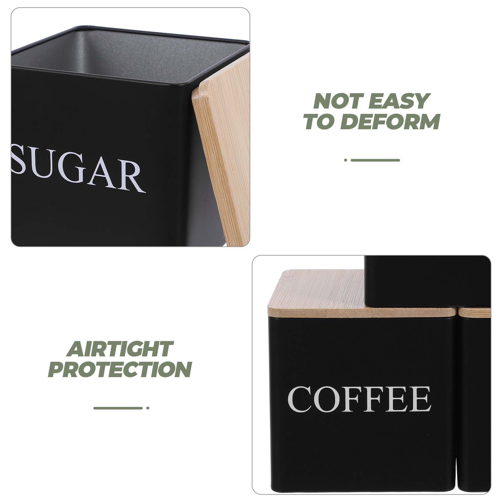 3-delige metalen thee-, koffie - Coffee Tea And Sugar Canister Set recensie en prijs